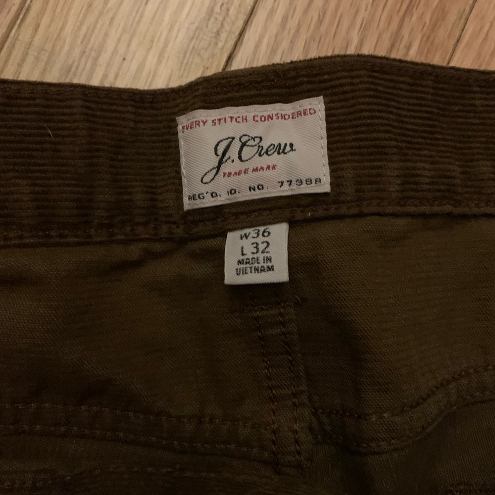 J crew, brown corduroy